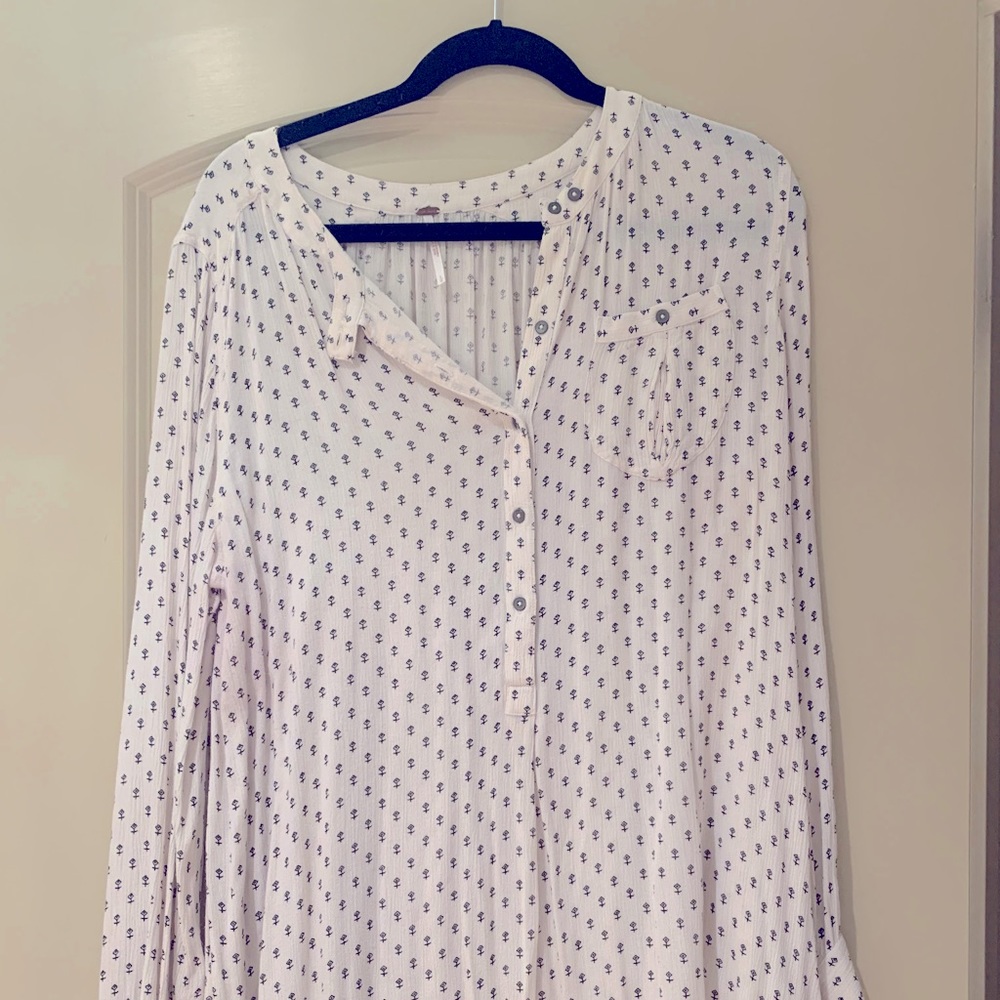 Free People High Low Shirt
